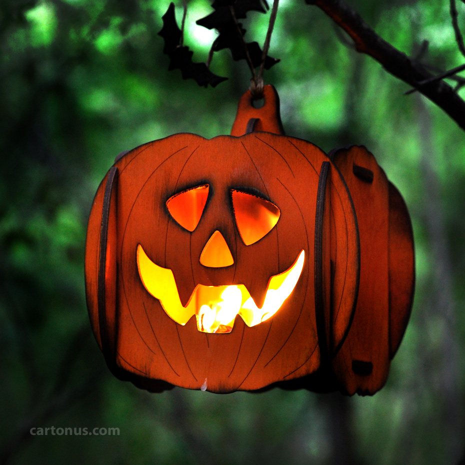 Halloween pumpkin light