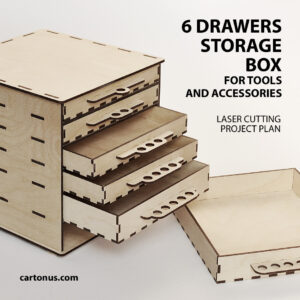 Storage box with drawers - CARTONUS