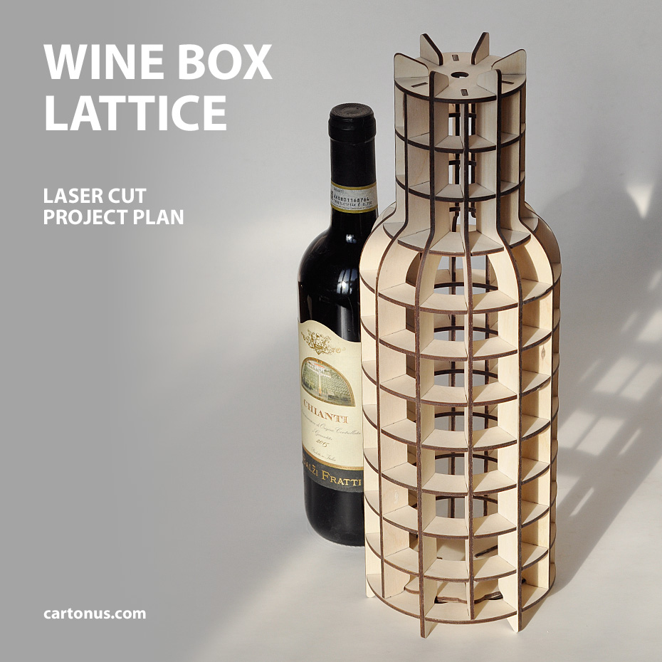 The wine box has a locking swivel lid at the bottom. 
The lid contains a spring-loaded element that does not allow it to accidentally open.