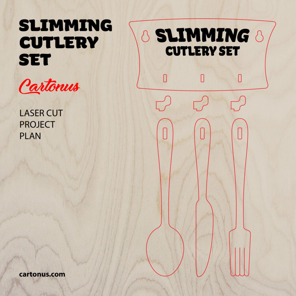 Slimming cutlery set