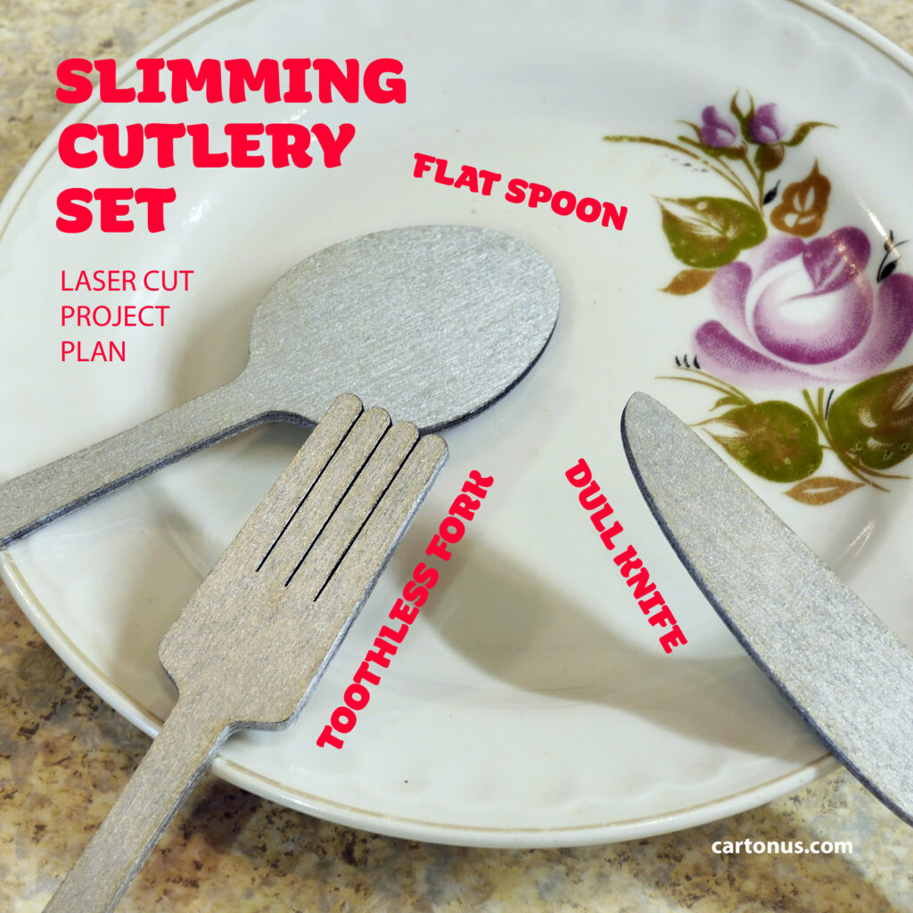 Slimming cutlery set