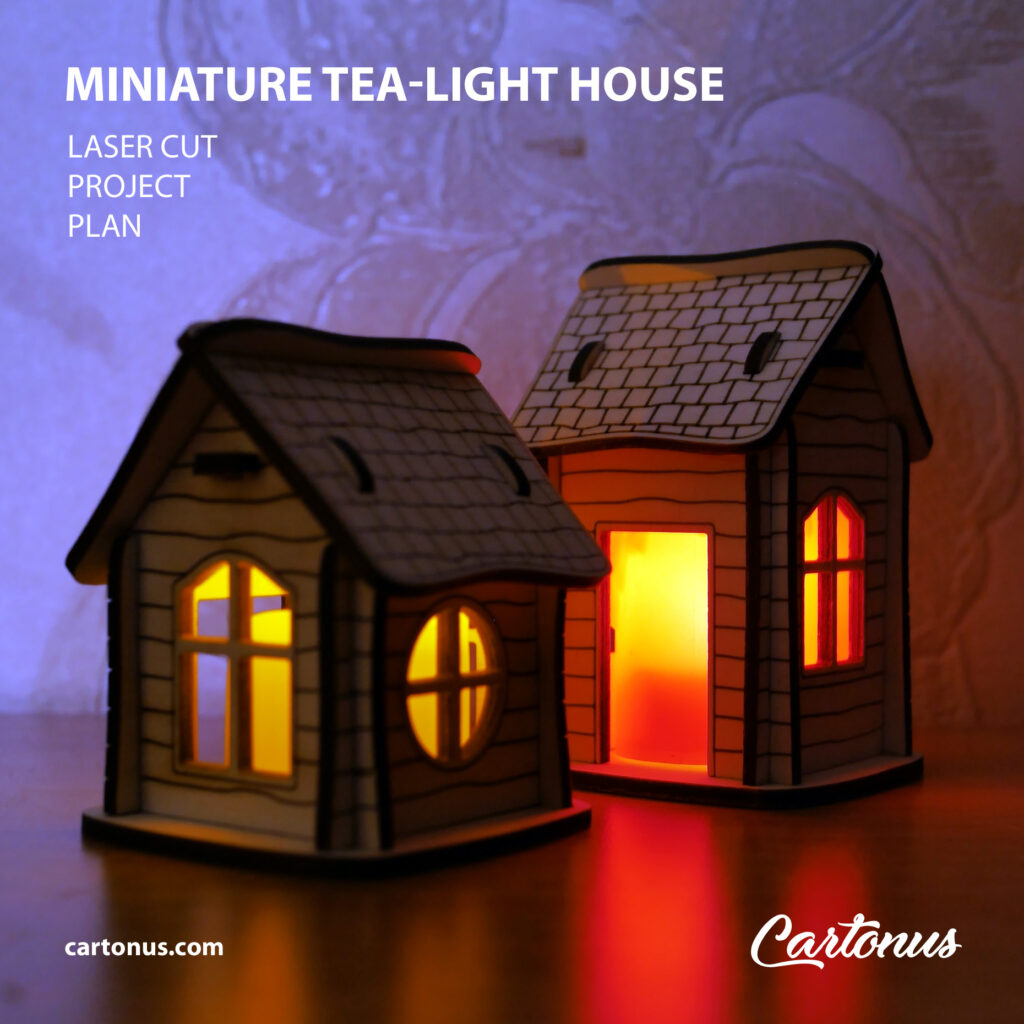 Decorate your home with a magical atmosphere with this unique project - a small house for an electric candle. 
Perfect decoration for Christmas holidays or to create cosiness in your home. 
Bring your creative ideas to life with this project. Buy a small house for electric candle right now and add cosiness and magic to your home! 