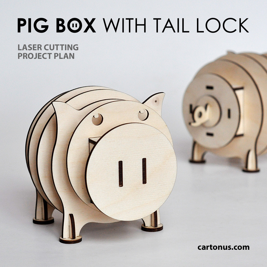 Laser Cut Piggy Box: A Clever and Charming Storage Solution 