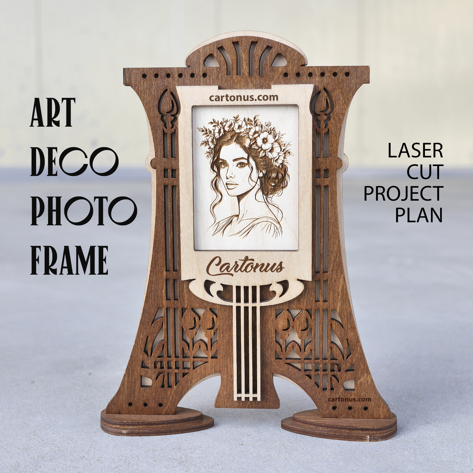Art deco photo frame