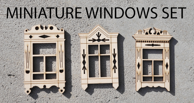 miniature windows set