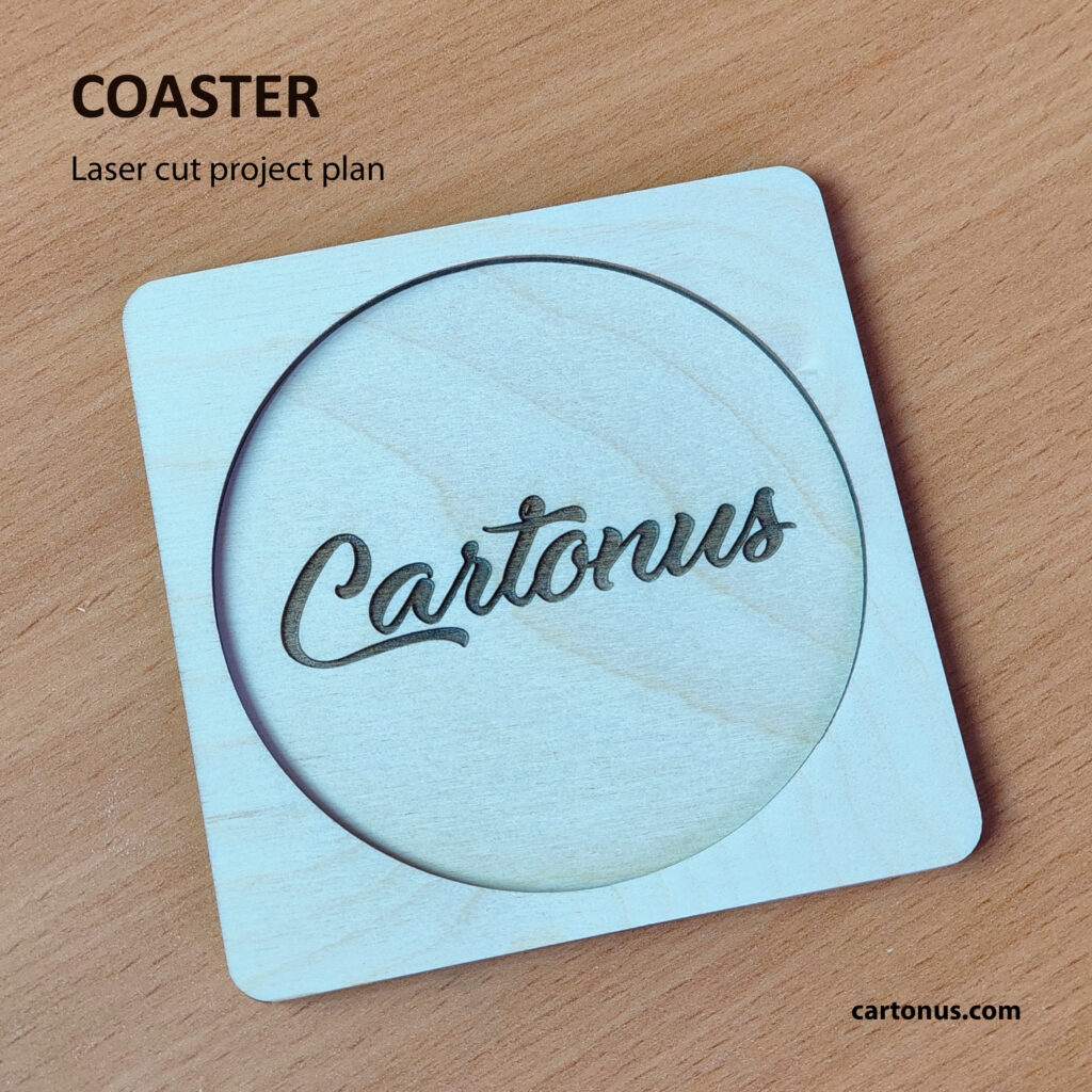 Mug Coaster – Beginner-Friendly Laser Cutting Project
