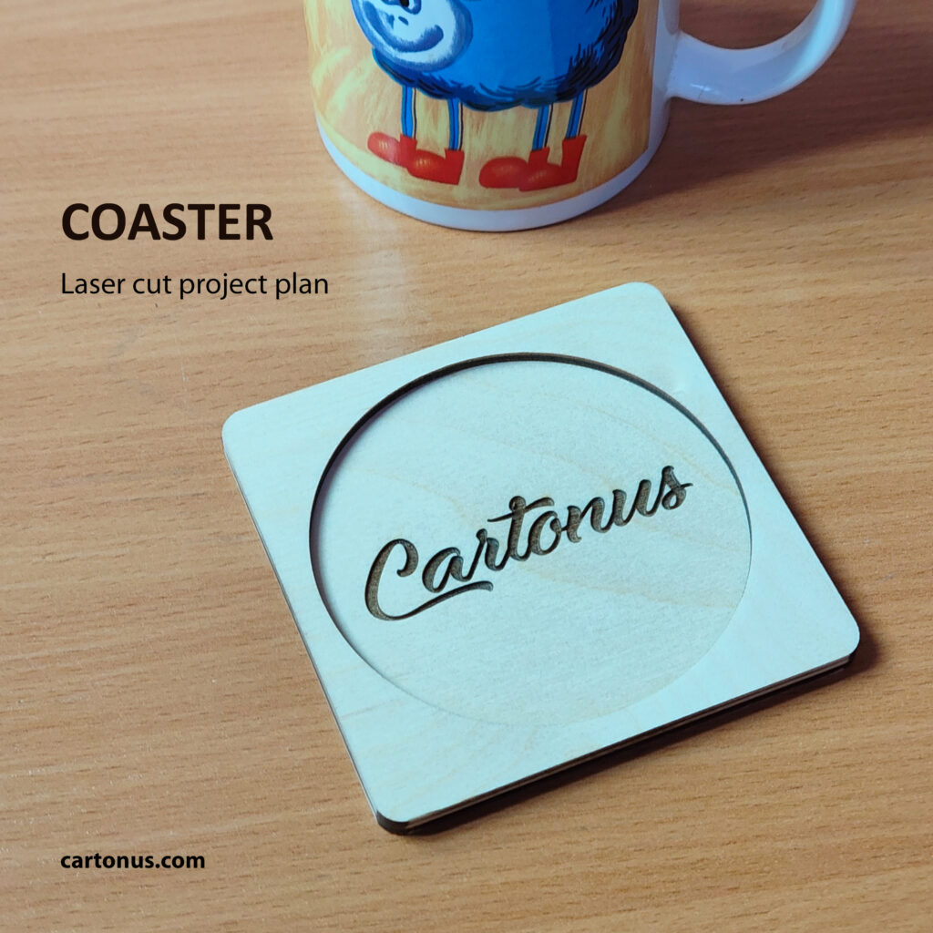Mug Coaster – Beginner-Friendly Laser Cutting Project plan